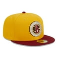 thumbnail image 3 of Men's New Era Yellow/Red Brooklyn Nets Fall Leaves 2-Tone 59FIFTY Fitted Hat, 3 of 6