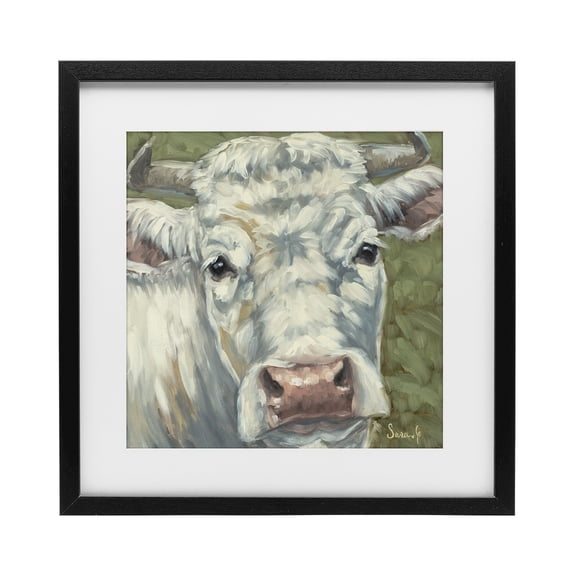 Stupell Industries Pearl Of The Pasture Black Framed Print Under Glass, design by Sara G. Designs