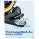 thumbnail image 5 of Ventilador Portátil con Clip para Coche, Funciona con Pilas, con Rotación de 90°, Silencioso, Pequeño, Ideal para Escritorio, Camping, Cochecito., 5 of 5