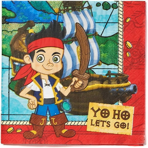 American Greetings Jake and the Neverland Pirates Party Supplies, Paper Lunch Napkins (16-Count)