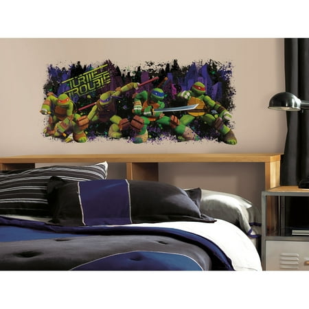 RoomMates Teenage Mutant Ninja Turtles Trouble Graphic Peel-and-Stick Wall Decals