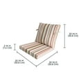 thumbnail image 5 of Better Homes & Gardens 20" x 20" Premium Red/Beige Stripe Outdoor Dining Chair Cushion, 5 of 10