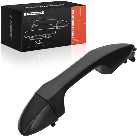 A-Premium Front Left Driver Side Exterior Door Handle Compatible with Toyota Corolla 2014-2019, 1.8L 2.0L, Smooth Black, Replace# 69212-02902