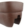 Bloomers Railing Planter with Drainage Holes 24" Weatherproof Resin