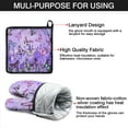 thumbnail image 7 of Purple Lavender Butterfly Scene Kitchen Oven Mitt and Pot Holder Sets 2 Pcs for Baking, Cooking and Grilling, Heat Resistant Up To 392 °F, 7 of 7
