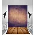thumbnail image 3 of ABPHOTO Polyester 5x7ft Photography Backdrop Retro Grunge Texture Background with Wooden Floor Platform Empty Interior Room Backdrops for Photo Shoots Adult Kids Personal Portrait Photo Studio Props, 3 of 4