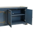 thumbnail image 5 of 65" Heirloom TV Console Wood Accent Cabinet Fully Assembled Blue, 5 of 9
