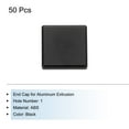 thumbnail image 3 of Standard Plastic Square Aluminum Extrusion End Cap Black 20x20mm Trolley, Fish Tank Rack, Storage Rack 50Pcs, 3 of 6