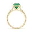 thumbnail image 2 of Angara Natural 1.75 Ct. Emerald Solitaire Ring in 14K Yellow Gold for Women (Ring Size: 3), 2 of 10