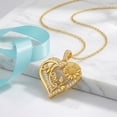 thumbnail image 6 of Midir&Etain Mom Necklace 14K Gold Plated Sunflower Necklaces for Women Heart Pendant Necklaces Birthday Mothers Day Jewelry Gifts for Mom Mum Wife, 6 of 7
