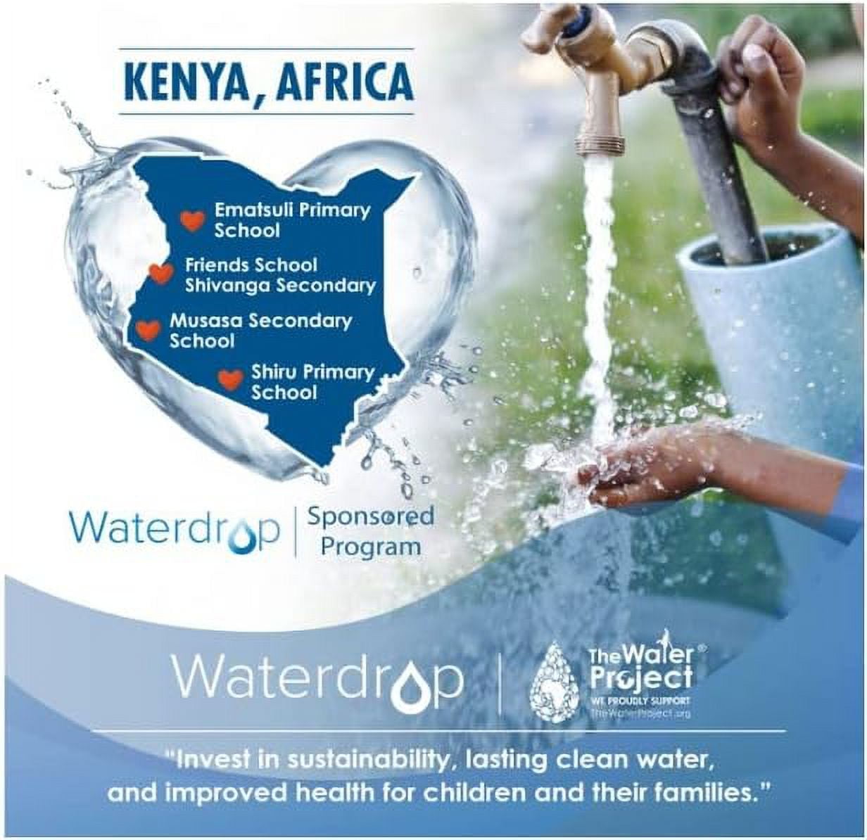 Waterdrop Remineralization Filter WD-MNR35, RO Mineral Filter, 1/4" Quick Connect Mineral Filter For Reverse Osmosis System, Under Sink Water Filtration Restore Essential Minerals for RO System