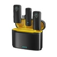 thumbnail image 1 of Wireless Microphone System with 1 Receiver + 2 Transmitters + 1 Charging Box 20M Transmission Range Built-in Battery for Type-C Android Phones Live Streaming Interview Vlog, 1 of 8