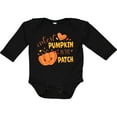 thumbnail image 3 of Inktastic Cutest Pumpkin in the Patch with Orange Heart Boys or Girls Long Sleeve Baby Bodysuit, 3 of 5
