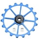 thumbnail image 1 of Rueda de polea de cambio trasero de aleación de aluminio con rodamientos de cerámica azul para MTB, 18T, 1 of 8