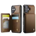 thumbnail image 1 of Funda para iPhone 17 con tarjetero, funda tipo cartera para hombre y mujer con bloqueo RFID, cierre magnético de cuero resistente a prueba de golpes para iPhone 17, 1 of 10