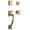 Brass, variant on Baldwin 85320033ENTR Madison Sectional Single Cylinder Keyed Entry Handleset - Brass