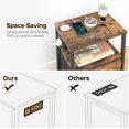thumbnail image 5 of Nightstand Set 2, End Tables with Charging Station, Side Table with 2 Non-Woven Drawers, Bed Side Coffee Table for Small Spaces, Sofa, Dormitory, Living Room ET02L2BR, 5 of 8