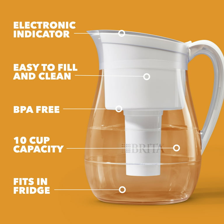 Brita Monterey Longlast Filter Water Filter Pitcher, 10 Cup