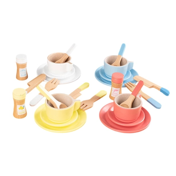 Juego de té para niños, juego de cocina de princesas, accesorios para 2, 3, 4, 5 y 6 años Estilo B