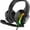 Black, variant on Ajazz Over-Ear USB Gaming Headset with Noise Canceling Mic, Black