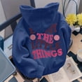 thumbnail image 5 of NinXxx Women's Print Hoodie Pullover for Daily Fall Winter Wear Dark Blue S, 5 of 8