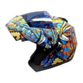 thumbnail image 2 of Casco Para Moto Abatible Kov Stealth Alebrije Azul Dot Talla S KOV Stealth Alebrije, 2 of 3