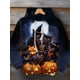 thumbnail image 2 of Sudadera con capucha para hombre de otoño e invierno con estampado 3D de cabeza de calabaza de Halloween, sudadera con capucha deportiva informal, sudadera con capucha de moda hip-hop para hombre, 2 of 4