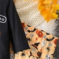 thumbnail image 5 of XIMIN 2 Piece Girl Clothes Halloween Outfits Pumpkin Spooky Crewneck Long Sleeve Athletic Sweatshirts and Bell Bottom Pant Set with Pockets Tracksuit Fall Winter Clothes, 5 of 8