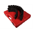 thumbnail image 3 of Sunex Tools, 1/2" Chrome Finish Socket Wrench & Set, 26 Piece, 3 of 3