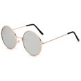 thumbnail image 1 of FOENIXSONG-gafas de sol redondas para hombre y mujer, lentes de piloto, Vintage, plateado, dorado, negro, montura, Retro Fivean unisex, 1 of 2