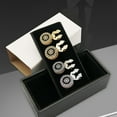 thumbnail image 5 of 1 Pair Rhinestones Button Covers Korean Styles Cufflink Buttons Sewing Accessories for Men Parties Wedding Daily, 5 of 8