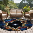 thumbnail image 5 of Rock Cave Round Living Room Rugs 5 ft, Star Clouds Canyon Nature Abstract Washable Area Rug with Non-Slip Sturdy Edge Binding Round Carpet for Entryway Kitchen Bedroom Bathroom, 5 of 9