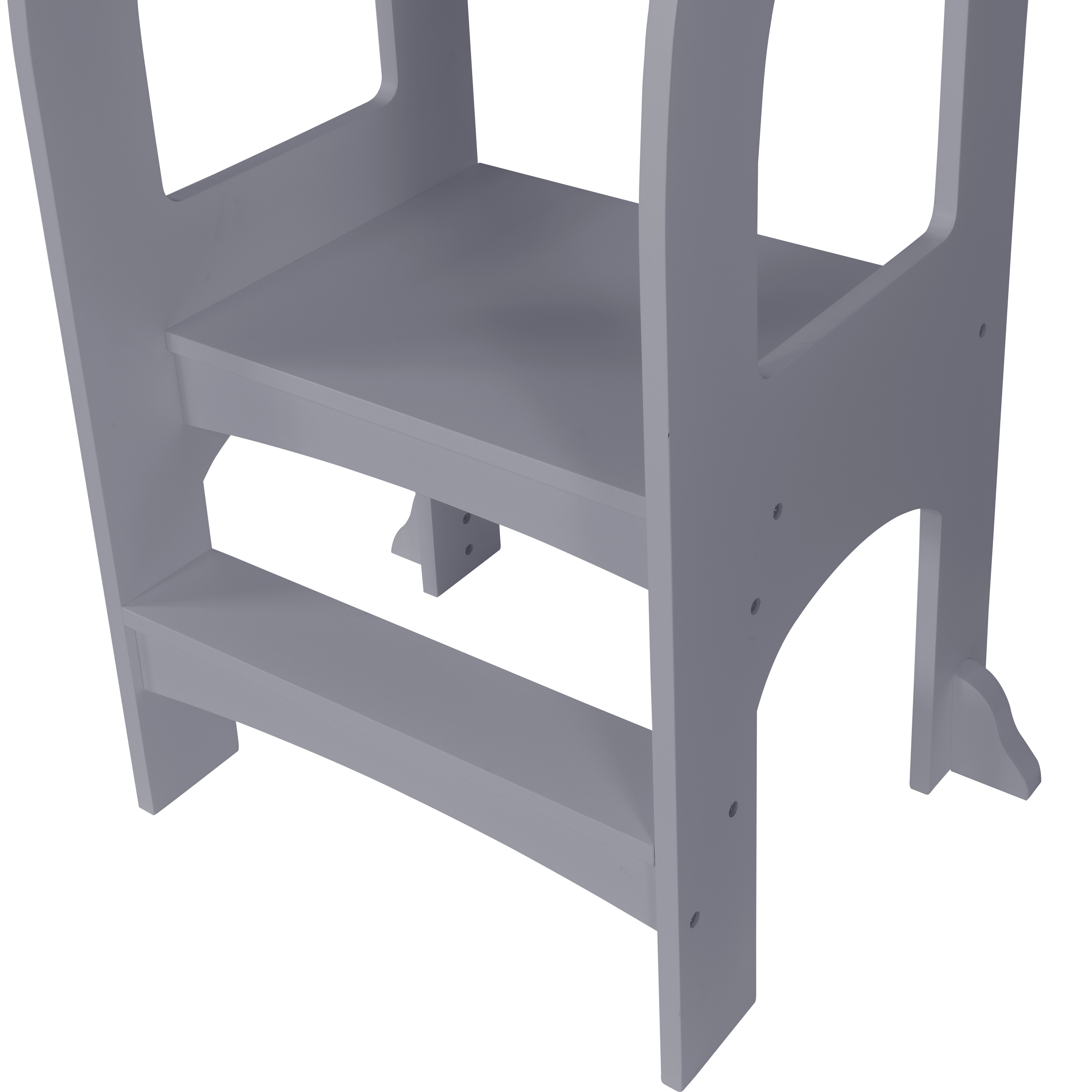 Kids Learning Standing Tower, Step Stool for Kids, Kitchen Stool Helper for Toddlers, Gray