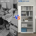 thumbnail image 4 of Marcree Metal Garage Storage Cabinets with Lock, 72" H White Storage Cabinet with Doors and Adjustable Shelves, Lockable File Cabinet, Steel Tool Cabinets for Home, Office, Garage, Shop, School, 4 of 9