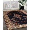 thumbnail image 3 of Ahgly Company Machine Washable Indoor Rectangle Traditional Chocolate Brown Area Rugs, 3' x 5', 3 of 7