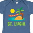 thumbnail image 4 of Inktastic I Love St Lucia Boys or Girls Baby Bodysuit, 4 of 5
