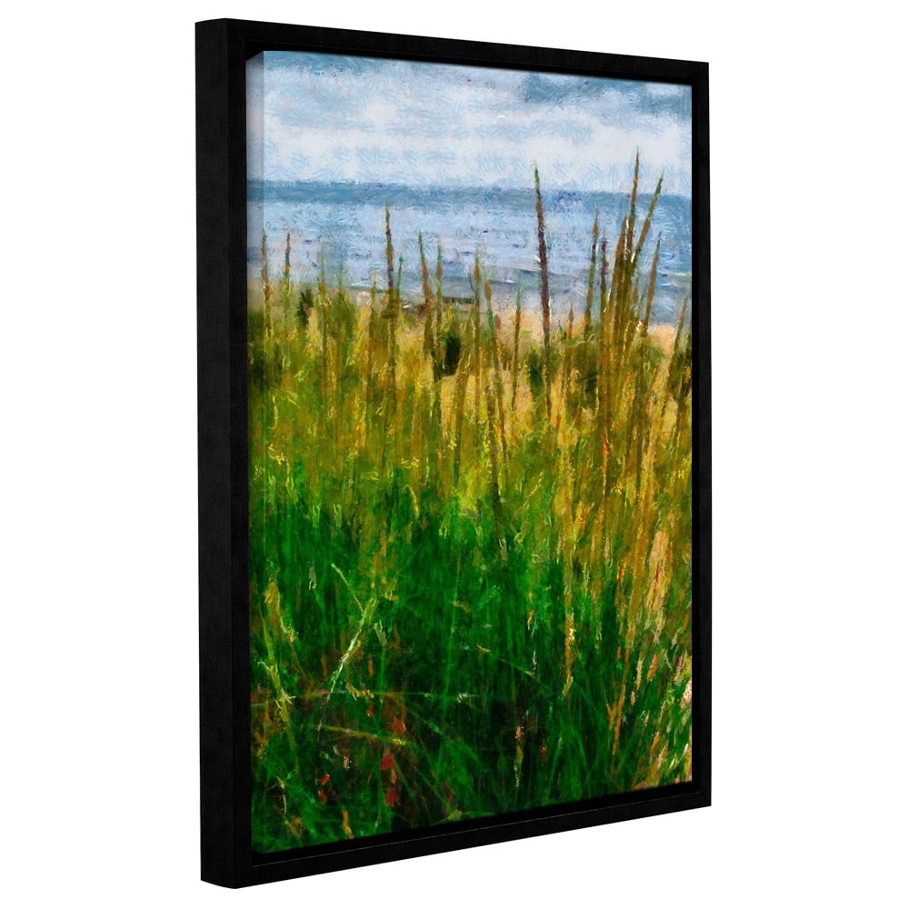 ArtWall Kevin Calkins "Dune Grass in the Sunshine" Gallery-Wrapped Floater-Framed Canvas