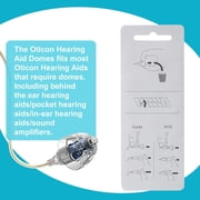 KOKCOOL Replacement Hearing Aid Domes Compatible with Oticon Minifit, Double Vent Bass Domes 8 mm, 3 Packs