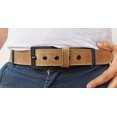 thumbnail image 5 of European Leather Works Rustic Heavy Duty Full Grain Leather Belt for Men - Size 1.53.8 cm Wide & 32" to 46" Length, 5 of 9