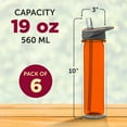 thumbnail image 5 of Tritan Sports Bottles with Straw 19 oz. Set of 6, Bulk Pack - Great for Gym, Hiking, Cycling, Camping, Backpacking, School - Orange, 5 of 5