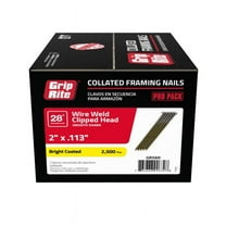 Grip-Rite  2 in. x .113 in. L Bright  Framing  Framing Nails  2,500 pc.