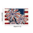 thumbnail image 3 of Boovnll 4th of July Placemats Red White Blue Placemats Heat-Proof Place Mats for Memorial Day Patriotic Kitchen Dining Table Party, 4th of July Decorations, 12x18", 3 of 6