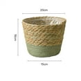 thumbnail image 2 of Seagrass Planter Basket, Woven Storage Basket, Hand-Woven Natural Flower Pot Cover for Home and Garden Decor, Multifunctional Plant Pot Organizer, Eco-Friendly Straw Material, 2 of 2