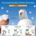 thumbnail image 5 of Oazouf Cat Nail Clippers with Adjustable Trimming Hole & Hidden Nail File, Safety Pet Claw Trimmer for Small Medium Cats Dogs Rabbits Birds, Pink, 5 of 9