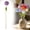A(8 Colors), variant on 1pc Handmade Crochet Tulip, Light Violet Knitted Artificial Flower with Flexible Wire Stem, Calming Decor for Bedroom Bathroom Wedding, Reusable, Ideal for Spa Themed Relaxation Space, By Harlik