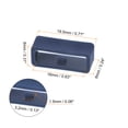 thumbnail image 2 of Uxcell 6pack Watch Strap Loop Fastener Rings 16mm Rubber Watch Holder Keeper Navy Blue, 2 of 6