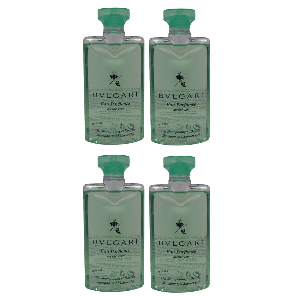 Bulgari Bvlgari Green Tea Shampoo & Shower Gel lot of 4 each 2.5oz