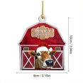 thumbnail image 2 of Árbol De Navidad Decoración Navideña De Madera Tema De Granja Adorno Colgante Adorno Decoración De Fiesta De Navidad Accesorios Vogacara HA040080-02, 2 of 6