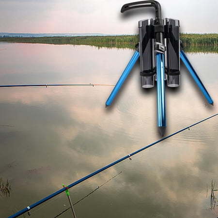 Fishing Rod Tripod Bracket Wear Resistance Storage Folding Adjustable Equipment Portable Frame Stand Holder Rod Holder for Ship Yacht Kayak blue long