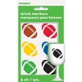 thumbnail image 2 of Football Beverage Cling Drink Markers, 6 Count, 2 of 8